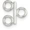 Sterling Silver Double Strand Component Links (9.20Mm To 9.20Mm)
